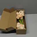 Floroom Ranunculus Artificial Flowers 18 Pcs Champagne Faux Silk Mini Ranunculus Bulk Fake Wedding Filler Flowers for DIY Cream Bouquets, Centerpieces, Bridal Shower Decorations & Arrangements