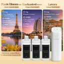 Waterless Essential Oil Diffuser (M60) with 3x120ml Oil, Rechargeable Portable Battery-Operated Cold Air Aroma Scent Machine, 4 Adjustable Intensity Levels, Quiet Diffuser for Home Car