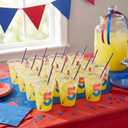2 x Uiifan 50 Pcs Spider 5th Birthday Party Supplies 12 oz Spider Web Disposable Plastic Cups Cartoon Cups Cheers to 5 Fifth Red Blue Party Supplies 5 Year Old Friends Birthday Decoration, about 4 inches