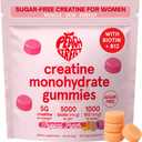 Creatine Monohydrate Gummies for Women & Men, Boost Focus, Strength, and Endurance, Vegan, Gluten-Free, Non-GMO, 5 Grams of Creatine per Serving, 30 SVG, Tropical Punch, Best By: 06/2027