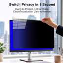 22 Inch Hanging Privacy Screen for Computer Monitor,