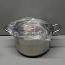 Kirecoo Stainless Steel Stock Pot - 8 Quart Heavy Duty Induction Cooking Pot with Visible Lid for Pasta, Soup, Spaghetti, Nonstick Thick Bottom Big Stockpot, Deep Cookware for Canning, Boiling, Simmer