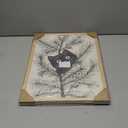 iHery Natural OAK Wood Framed Whimsical Black Cat Wall Art, 12x16in Christmas Funny Bathroom Wall Art, Festive Minimalist Canvas Wall Decor, Modern Holiday Pictures For Bedroom Living Room 1Pack