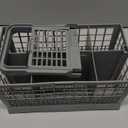 Cenipar Dishwasher Cutlery Basket(9.6" x 5"x 4.8") Universal Silverware Basket Compatible with G-E Whirl-pool Sam-sung, May-tag Kitchen-Aid Ken-more Dishwasher, Grey