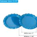 PATIKIL 100 Pieces Bottle Caps for Crafts, 1 Inch Decorative Double Sides Printed Flat Bottle Caps Bulk for DIY Pendants Scrapbooks Badge, Light Blue