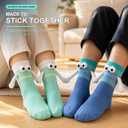 2 Pairs Magnetic Holding Hands Socks for Couples Friends Gifts