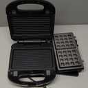 BD Waffle Iron Morning Station (Compact Design, Black/Silver)