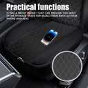 Leather Front Car Seat Cover, Anti-Slip Car Seat Bottom Covers, Full Wrapped Bottom Seat Protectors with Storage Pocket, Universal Comfortable Seat Cushion Fit Vehicles SUVs Trucks (Black)