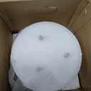 Eywamage White 3 Wick Flameless Pillar Candle  6" H 6", Giant Real Wax Flickering LED Candle with Remote