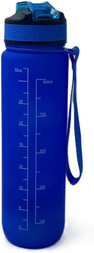 Reusable Plastic Tritan Custom Air Motivational Water Bottle Sublimation Bpa Free 32oz 1000 ml Gym Gallon Sport Water Bottle with time marker, 