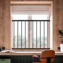 WAOWAO 19.49-33.64" Wide Window Guards for Child Safety Black 2 Piece