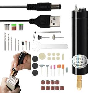 Electric Drill | Multi Purpose Drill | Portable Hand Drill Machine | Cordless Drills, Small Electric Drilling Bit for, Miniatures, Jewelry Making, Resin, and Wood (Black)