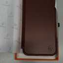 SHIELDON Wallet Case for iPhone 16 Plus 6.7", Genuine Leather Slim RFID Blocking Credit Card Holder Magnetic Shockproof Case Wireless Charging Compatible with iPhone 16 Plus 2024 - Retro Coffee