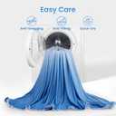 LUXEAR Cooling Blanket Throw, Arc-Chill Q-Max >0.5 for Hot Sleepers, Absorbs Heat to Keep Body Cool for Night Sweats, Lightweight Summer Cool Blankets for Sleeping, Gifts for Women & Men,Gradient Blue