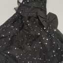 Toddler Baby Girl Tutu Dress Summer Smocked Ruffle Sleeveless Princess Birthday Party Dresses Tulle Bowknot Sundress (5-6 Years, Black)