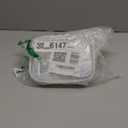 3 Pack Clear Hard Shell Zipper Case - Clear Waterproof Cosmetic Bag with Zipper, Kid's Toy Storage Organizer Bins, Charging Cables, creative journaling, painting brushes, Threads, Sketch Supplies (White)