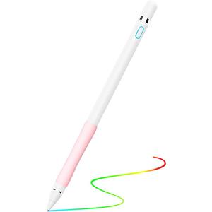 Stylus Pen for iPad, DOGAIN Stylus Pen for Touchscreen with Pink Grip, Digital Active Fine Point Pen for Drawing/Writing/Playing, iPad Pencil Compatible with iOS/Android and Other Tablets