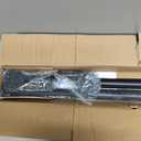 Tension Shower Curtain Rod 51-86In(4.25-7.16Ft), Tension Shower Rod No Drilling for Bathroom or Window Closet, Adjustable Spring Shower Rod, Easy to Install Never Rust, Rod Diameter 1.26Inch-Black