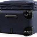 Travelpro Platinum Elite Softside Expandable Checked Luggage, 8 Wheel Spinner Suitcase, TSA Lock, Men and Women, True Navy Blue, Checked Medium 25-Inch
