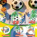 2026 World Soccer Party Plates and Napkins Set of 40-20 Count 9 Inch Soccer Ball Paper Plates & 20 Napkins | Father's Day Soccer Party Decorations and Supplies for Birthday