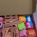Train Set Toy Toddlers for 1-3 Learning Toy for Ages 1 2 3,Montessori Learning Matching & Sorting Toys,Christmas Birthday Gift Boys Girls (Pink)