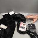 Girls Halloween Costume Kids Black Dress with Wig Necklace Socks Hairpin (150 (11-12 Years))