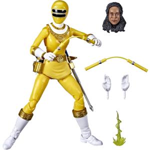 Power Rangers Lightning Collection Zeo Yellow Ranger 6-Inch Premium Collectible Action Figure Toy with Accessories, Kids Ages 4 and Up