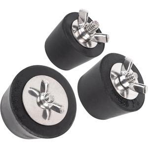 BlueStars 3 Sizes 1-Inch, 1.25-Inch, 1.5-Inch Heavy Duty Swimming Pool Winter Expansion Rubber Plugs - Winterlizing Pool Plugs, Versatile Plugs In-ground & Above-Ground Pool - Pack of 3 Pool Plugs