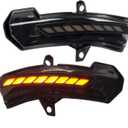 HIGH FLYING for Chevy Chevrolet Blazer 2019-2026 Car LED Side Mirrors Sequential Dynamic Turn Signal Lights Indicator Set of a Pair Smoked Black