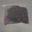 Lilosy Sexy Satin Mesh Floral Sheer Embroidered Underwire Lingerie Set 2 Piece Women (Large, Black)