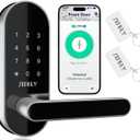 Keyless Entry Keypad Smart Door Lock with Handle & Knob  Digital Deadbolt for Front, Bedroom, Office & Interior Doors, App Control for Airbnb, Guests & Kids, Easy DIY Install (No Fingerprint) (Silver)