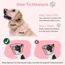 Dog Cone Collar - Soft Elizabethan Collar for Dogs After Surgery, Comfy Cone for Dogs to Stop Licking, Adjustable Dog Cone Alternative for Wound Healing (Pink L)