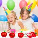 20pcs large Apple Shaped Plastic Candy Boxes  Fruit Shape Packaging Containers for graduation seasonChristmas, Wedding, Teacher Gifts, Party Favors, Treat Boxes for Holiday and Events (20)