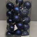 30ct Christmas Ball Ornaments, 2.36" Shatterproof Christmas Tree Decorations, Perfect Hanging Ball for Indoor/Outdoor Holiday Party Decor (Dark Blue)