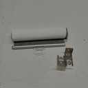 GENIMO 100% Blackout Roller Window Shades, Window Blinds Cordless with Thermal Insulated, UV Protection Fabric, Mini French Door Blinds for Home, Office, Bedroom, Easy to Install, Grey, 10" W X 75" H