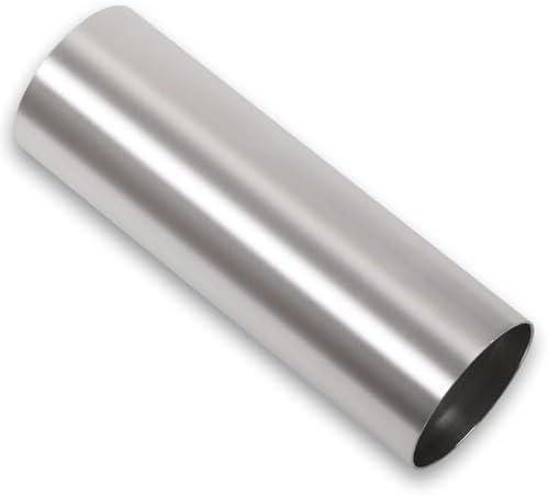 Podavelle 4 Inch 102mm OD Aluminum Intercooler Pipe Piping Air Intake Tube Straight 11.8" 300mm Long, Brushed Finish