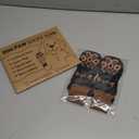 Anti Slip Dog Socks to Prevent Licking Paws - Double Side Paw Covers Dogs Grip Sock for Hardwood Floors, No Twist Dog Booties Grippy Socks for Small Medium Large Senior Dogs, Black and Caramel, XL (XL(Pack of 4))