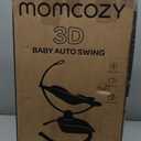 Momcozy CocoSway Baby Swing, Electric Swing for Infants with 180 Rotating Seat, 6 Soothing Sway Motions & 4 Speeds, Remote & Touchscreen, 8 Preset Lullabies, Grey