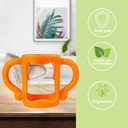 3 x RTMOK Bottle Handles for Dr. Brown's Narrow Baby, Wide-Neck, Removable Easy-Grip Transitional Sippy Cup Handles, 100% Silicone-BPA-Free Material, 4m+ (Blue+Green+Yellow)