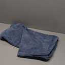 MIULEE Pack of 2 Decorative Throw Pillow Covers Soft Chenille Throw Pillows Solid Textured Cushion Covers for Couch Sofa Bedroom Living Room 20x20 Inch, Dark Grey Blue