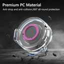 Case Cover for Oura Ring Gen3 Charger, Smart Ring Charging Case with Premium PC Material, Portable Charging Box Cover for Smartring, Protective Shell with Scratch and Drop Resistant,Purple