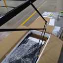 5 Tier Foldable Storage Shelves, Expandable Folding Shelving Units with Wheels, Changeable into 2 Shelf Units, Collapsible Adjustable Storage Rack Metal Shelves for Storage, Pantry, Garage, Kitchen (Black)