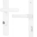 Wright Products - Serenade Mortise Keyed Lever Mount Latch with Deadbolt for Screen and Storm Doors, Matte Black (Modern, White)