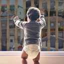 Child Safety Net, Durable Banister Guard for Baby Safety Stairs Railing Balcony Cribs, Banister Stair Mesh Baby Proofing, Easy to Install Stair Netting for Kids, Pets, Toys - (10ft Lx3ft H) Black