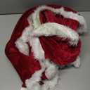 UDYR Adult Child Christmas Santa Claus Robe Hooded Cloak, Mrs Santa Claus Velvet Hooded Cape Christmas Robe