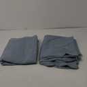 Non-See-Through Privacy Curtains 2 Panels, Light Filtering Window Curtains Farnhouse Textured Back Tab Semi Sheer Drapes for Bedroom Living Room, 52 x 84 Inches Long, Stone Blue