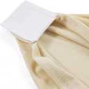 Peomeise 6FT Spandex Table Cover Rectangular Stretch Spandex Tablecloth (Champagne,6FT)