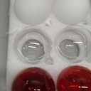 Soaoo 6 Pcs Red Christmas Hand Blown Glass Ball Ornaments 3.15 Inch Vintage Glass Balls Tree Ornaments Pendants Ball Baubles Decorations for Xmas Tree Hanging Indoor Party Garden Decor