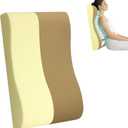 2-in-1 Neck Pillow Lumbar Support Pillow for Recliner Couch & Nursery Glider Chairs- High-Resilient Foam Cushion Ergonomic Back Support for Comfort in Rocking, Feeding, Nursing Brown S