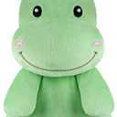 Dinosaur Microwavable Heating Pad for Belly, Neck & Shoulders, Heatable Plush with Moist Heat, Removable Plush Cover, Unscented Natural Fill, Adorable Surprise Present, 6.88" x 10.6", 1.46 lb